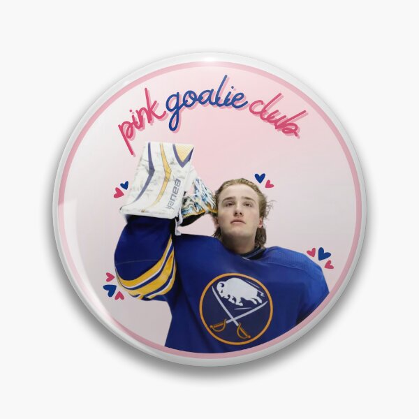 Item preview, The Chappell Collection: Ukko-Pekka Luukkonen Pink Goalie Club Sticker designed and sold by OffsideNewsCo.