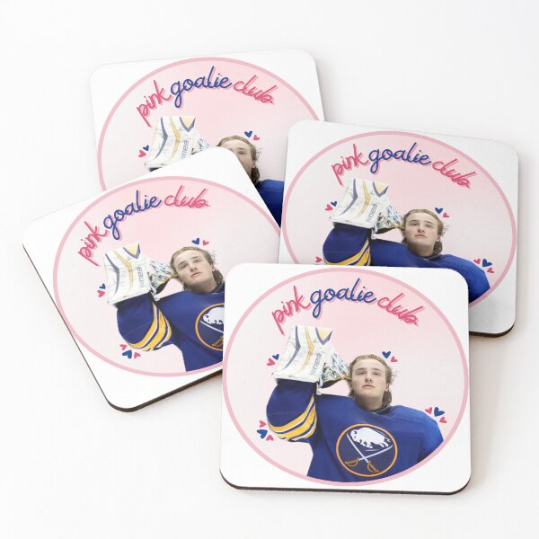 Item preview, The Chappell Collection: Ukko-Pekka Luukkonen Pink Goalie Club Sticker designed and sold by OffsideNewsCo.