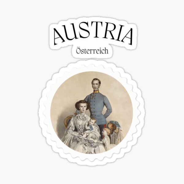 Empress Elisabeth and Family - Royal Portrait Sticker