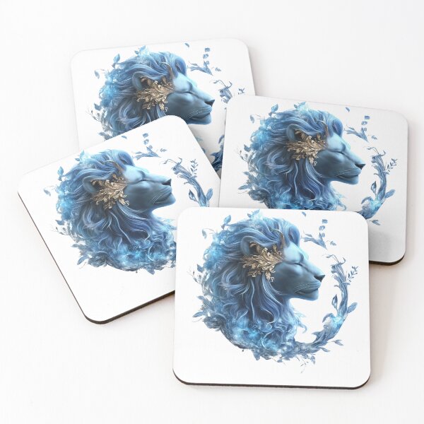 Item preview, Leo Zodiac Art in Ethereal Cosmic Style designed and sold by Rui Mythic Studio.