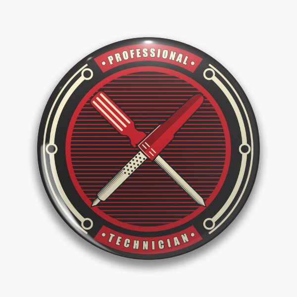 Item preview, Retro professional technician emblem mascot designed and sold by Verro Riezie.