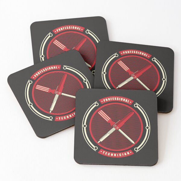 Item preview, Retro professional technician emblem mascot designed and sold by Verro Riezie.