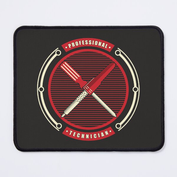 Item preview, Retro professional technician emblem mascot designed and sold by Verro Riezie.