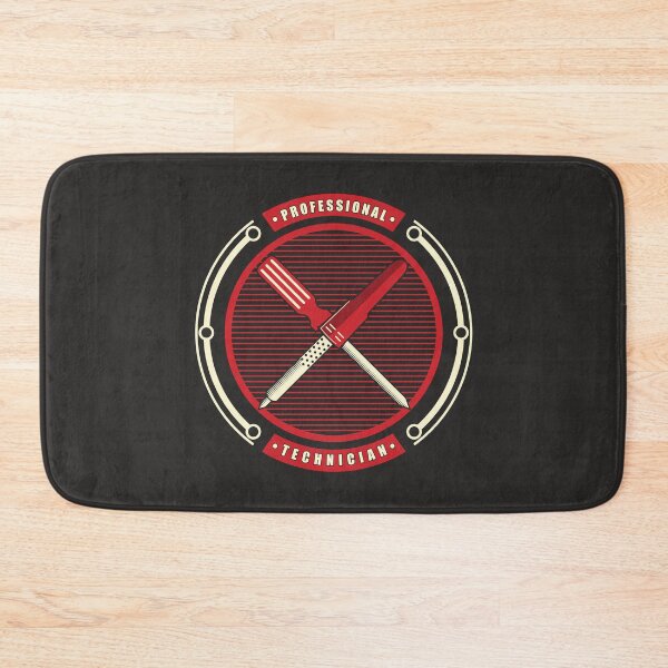 Item preview, Retro professional technician emblem mascot designed and sold by Verro Riezie.