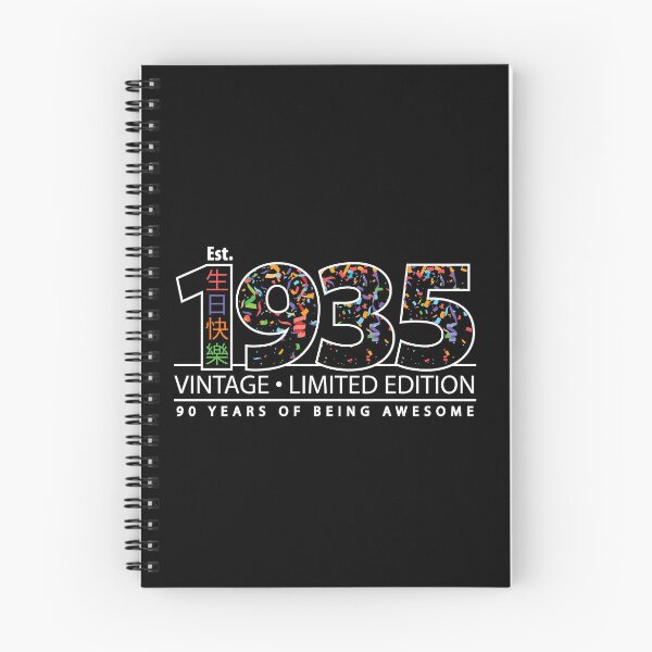 Item preview, Happy 90th Est. 1935 Vintage Limited Edition 90 Years of Being Awesome  designed and sold by PCStudio57.