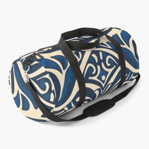 Item preview, Kowhaiwhai Miki (Blue And Beige) Pattern designed and sold by GrinGalore.