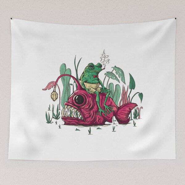 Item preview, Fish With Frog designed and sold by zaffagayoom.