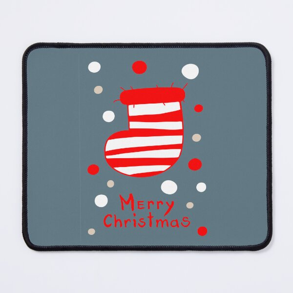 Item preview, Striped red and white Christmas stocking. Wintertime greetings. designed and sold by ArchiTania Studio.