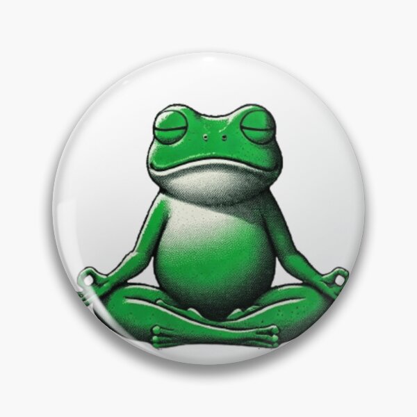 Artikelvorschau, Meditating Frog Zen Art entworfen und verkauft von Ali Zaed.