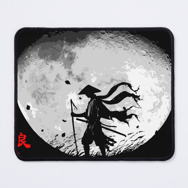 Item preview, Ronin Silhouette Under the Mystical Full Moon designed and sold by Ossu-Couture.
