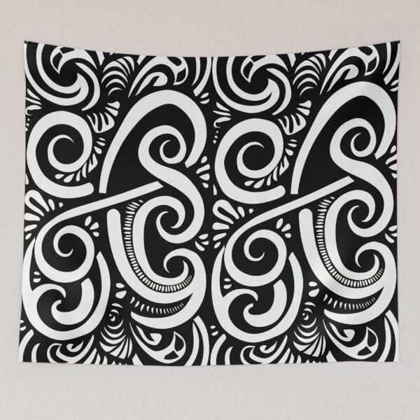 Item preview, New Zealand Māori Paua Pattern Koru Design 263 designed and sold by GrinGalore.