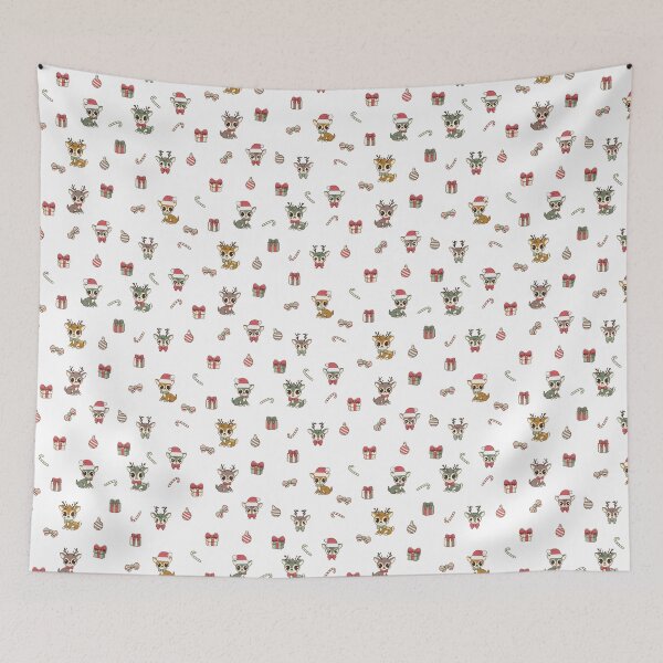 Item preview, Festive Baby Deer Christmas Pattern designed and sold by saraartjem.