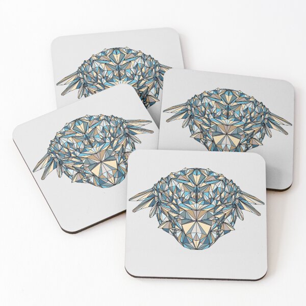 Item preview, Geometric Dinosaur - Ankylosaurus - Light Blue and Cream Tones designed and sold by YaraCreatyque.