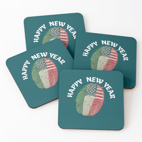 Item preview, Happy New Year Italian  America , New Year Greetings,  USA Flag designed and sold by Right-UR.