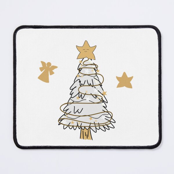 Item preview, Silver and Gold Christmas tree Stars and Angel designed and sold by Krissys-Art.