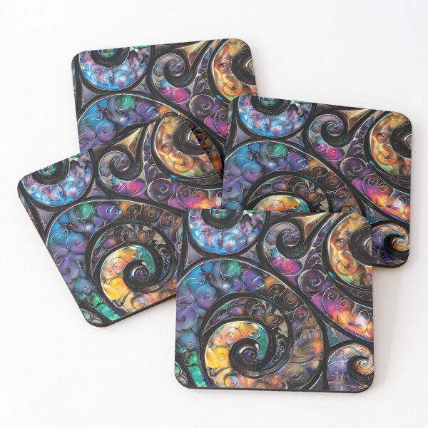 Item preview, New Zealand Māori Paua Pattern Koru Design 264 designed and sold by GrinGalore.