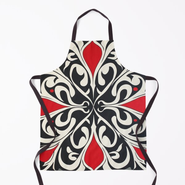 Item preview, Kowhaiwhai Miki (Red White Black) Pattern designed and sold by GrinGalore.