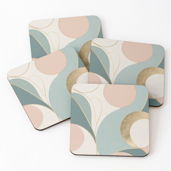 Item preview, retro vintage pattern 80-90 pastel color geometric wave designed and sold by s-flo-art.