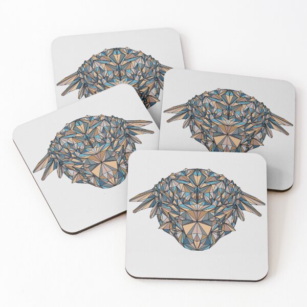 Item preview, Geometric Dinosaur - Ankylosaurus - Dark Blue and Earth Tones designed and sold by YaraCreatyque.