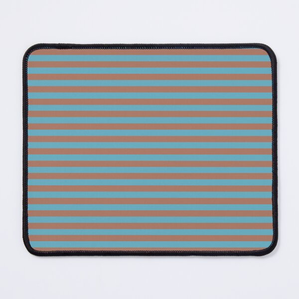 Item preview, Blue Horizontal Stripe Pattern in Mocha Mousse designed and sold by Artistestella.
