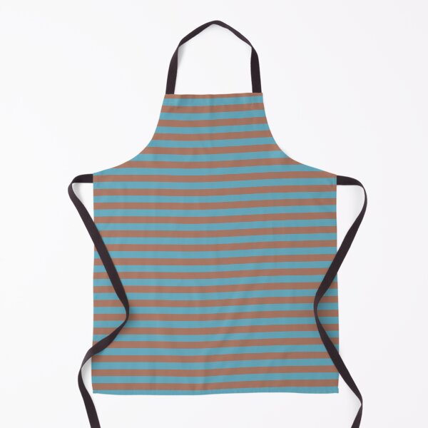 Item preview, Blue Horizontal Stripe Pattern in Mocha Mousse designed and sold by Artistestella.