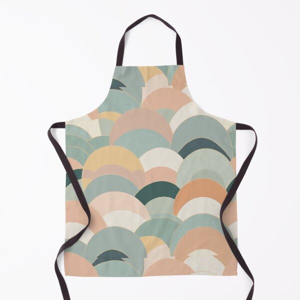 Artikelvorschau, Vintage Retro-Muster Jahr 80-90 Pastellfarbe und goldene geometrische Welle entworfen und verkauft von s-flo-art.