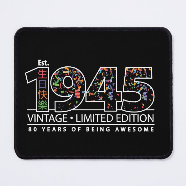 Item preview, Happy 80th Est. 1945 Vintage Limited Edition 80 Years of Being Awesome  designed and sold by PCStudio57.