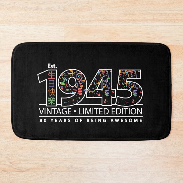 Item preview, Happy 80th Est. 1945 Vintage Limited Edition 80 Years of Being Awesome  designed and sold by PCStudio57.