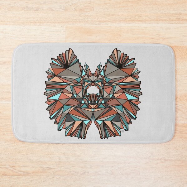 Item preview, Geometric Dinosaur - Dilophosaurus - Red, Blue and Grey Tones designed and sold by YaraCreatyque.