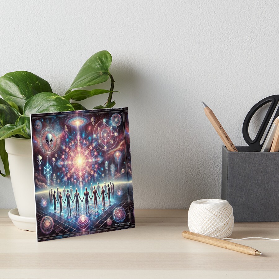 Item preview, Art Board Print designed and sold by Meta2Physical.