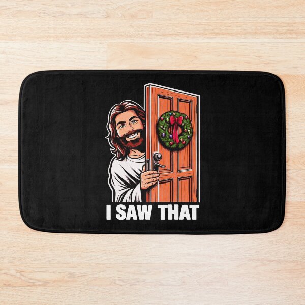 Item preview, I Saw That Jesus Christ Christmas Wreath designed and sold by plushism.