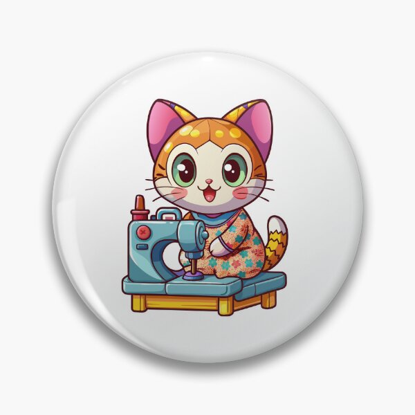 Item preview, sewing cat designed and sold by jkrphoto.