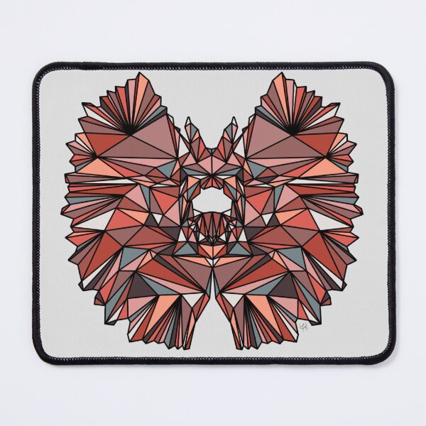 Item preview, Geometric Dinosaur - Dilophosaurus - Red Tones designed and sold by YaraCreatyque.