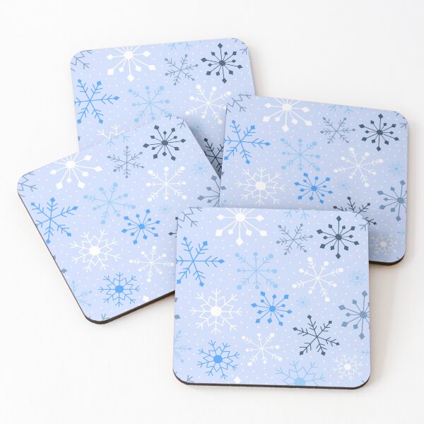Item preview, Christmas holiday festive seasonal snowflakes blue white designed and sold by Nicola-Rowe.
