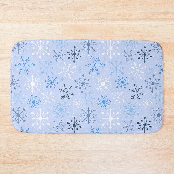 Item preview, Christmas holiday festive seasonal snowflakes blue white designed and sold by Nicola-Rowe.