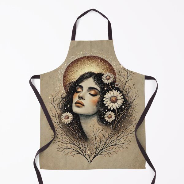 Item preview, Ethereal Moon Goddess with Floral Elements designed and sold by MarinaFila.