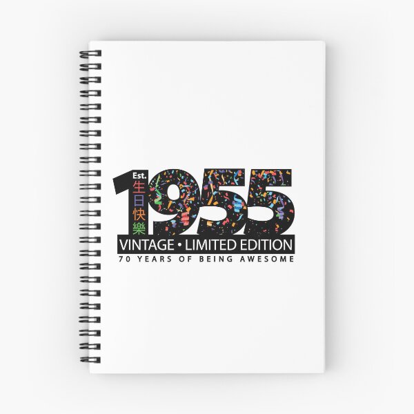 Aperçu de l'œuvre Joyeux 70e anniversaire, édition limitée vintage de 1955, 70 ans de génie créée et vendue par PCStudio57.