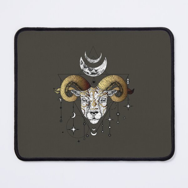 Item preview, Aries Ascends: Geometric Moons and Celestial Stars Art designed and sold by UPPrints.