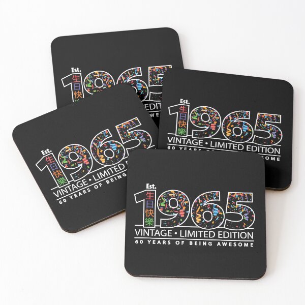 Item preview, Happy 60th Est. 1965 Vintage Limited Edition 60 Years of Being Awesome  designed and sold by PCStudio57.