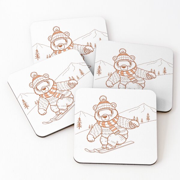 Item preview, Vintage bear Skiing designed and sold by svarupa.