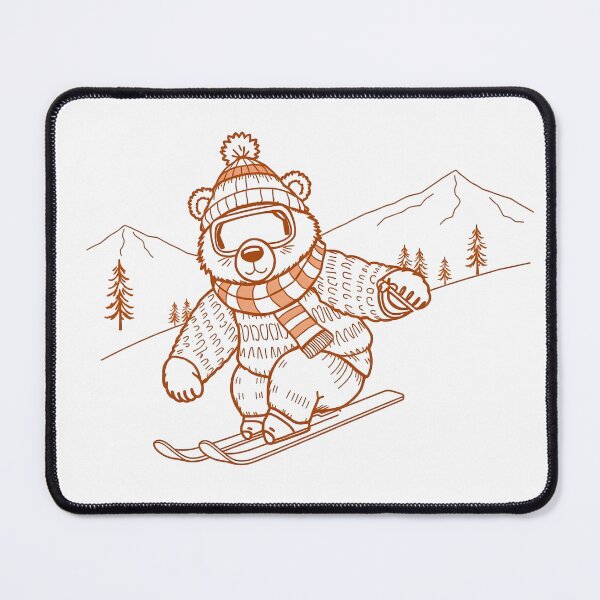 Item preview, Vintage bear Skiing designed and sold by svarupa.