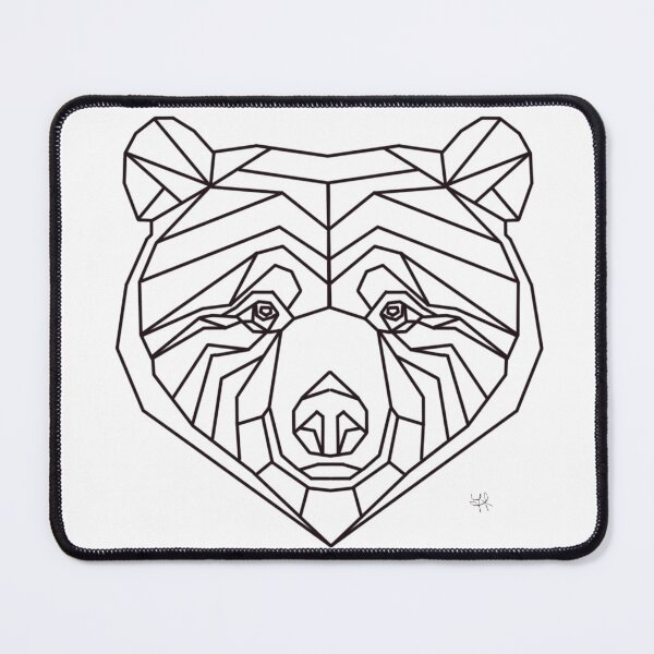 Item preview, DIY - Geometric Bear - Bear Head - Customizable Design designed and sold by YaraCreatyque.
