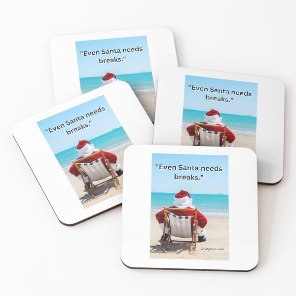 Item preview, "Even Santa needs breaks." designed and sold by CUTESTUFFnow.
