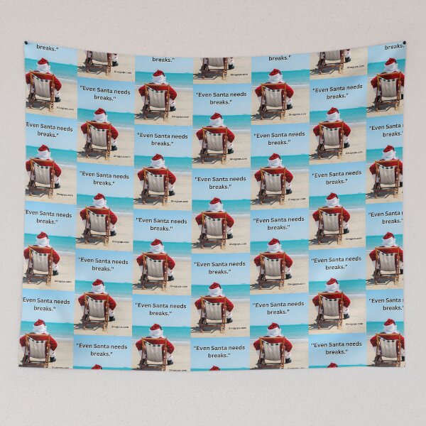 Item preview, "Even Santa needs breaks." designed and sold by CUTESTUFFnow.