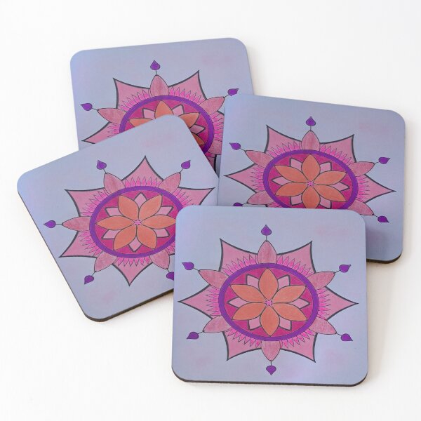 Item preview, Mandala fiorito in toni caldi designed and sold by Artisticmandala.