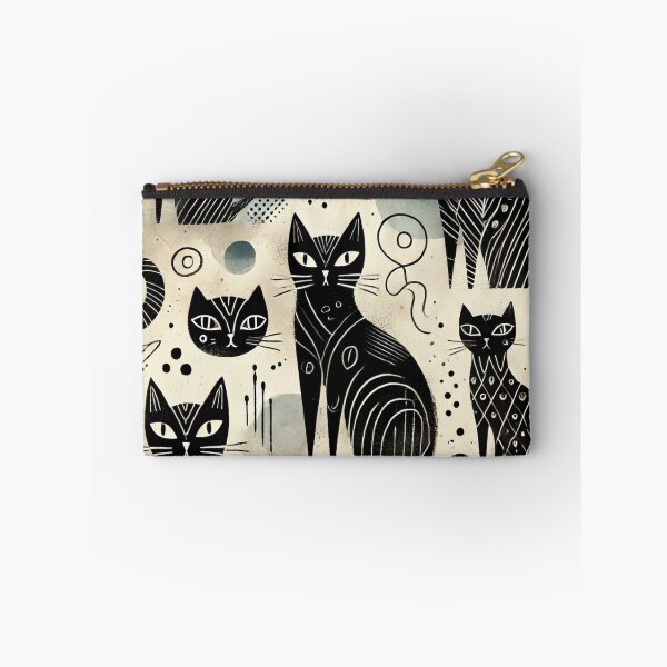 Item preview, Exclusive Black Cat Pattern Design with Artistic Variations designed and sold by Alta-store.