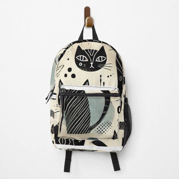 Item preview, Exclusive Black Cat Pattern Design with Artistic Variations designed and sold by Alta-store.