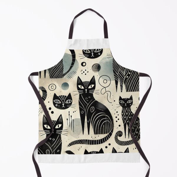 Item preview, Exclusive Black Cat Pattern Design with Artistic Variations designed and sold by Alta-store.
