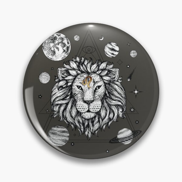 Item preview, Roaring Radiance: Leo's Fiery Geometric Design designed and sold by UPPrints.