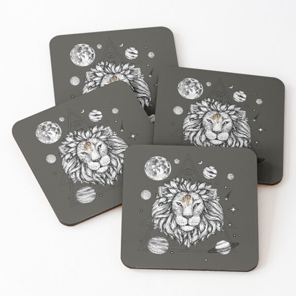 Item preview, Roaring Radiance: Leo's Fiery Geometric Design designed and sold by UPPrints.
